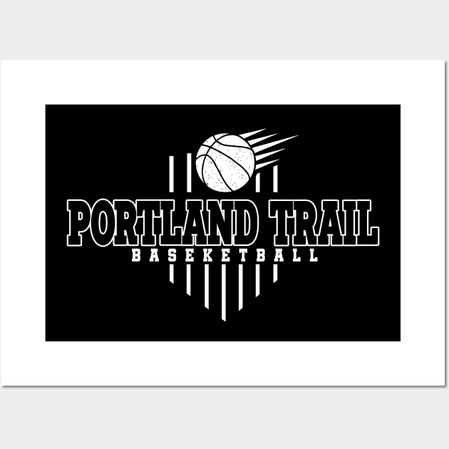 Vintage Pattern Portland Trail Sports Proud Name Classic Wall Art by Frozen Jack monster